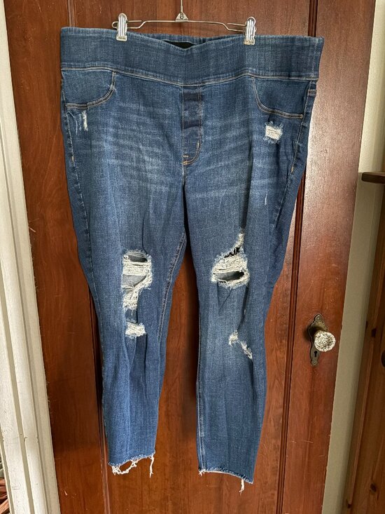 Old Navy Denim - Old Navy Distressed Pull-On Rockstar Jeans, Size 20
